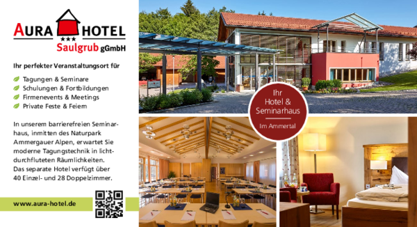 Flyer mit dem Grundriss des Tagungs- und Seminarhaus